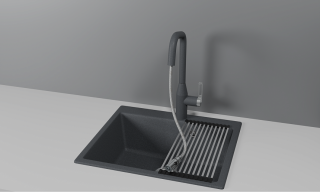 Смеситель для кухни Granula 8171, ГРАФИТ Графит